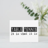 Tischtennis Postkarte (Stehend Vorderseite)