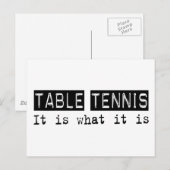 Tischtennis Postkarte (Vorne/Hinten)