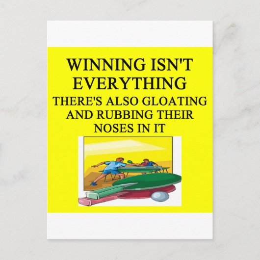 Tischtennis Postkarte (Vorderseite)