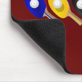 Tischtennis-Schläger und Klingeln Pong Ball-Sport Mousepad (Ecke)