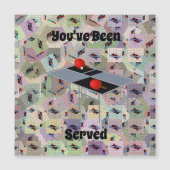 Tischtennis serviert, Magnetkarte (Vorderseite)