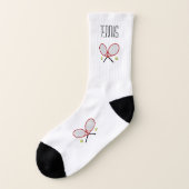 Tischtennis-Sondertext mit gekreuzten Schlägern we Socken (Links - Außen)