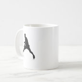 Tischtennis-Spieler Kaffeetasse (Vorderseite Links)