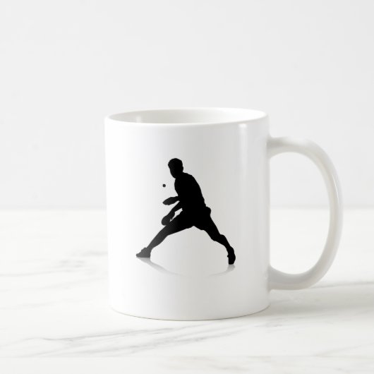 Tischtennis-Spieler Kaffeetasse (Rechts)