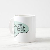 Tischtennis-Spieler-Stimme Kaffeetasse (Vorderseite Links)