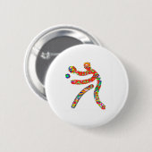 TISCHTENNIS Sport Button (Vorne & Hinten)