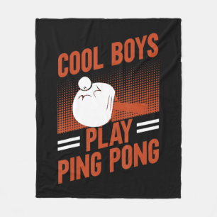 Tischtennis Sport Cool Boys Ping Pong Fleecedecke