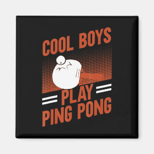 Tischtennis Sport Cool Boys Ping Pong Magnet