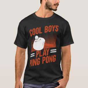 Tischtennis Sport Cool Boys Ping Pong T-Shirt