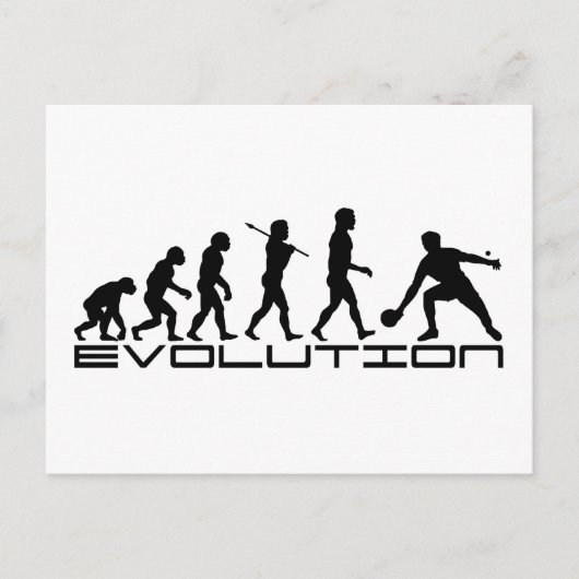 Tischtennis Sport Evolution Art Postkarte (Vorderseite)