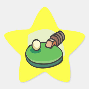 Tischtennis Stern-Aufkleber