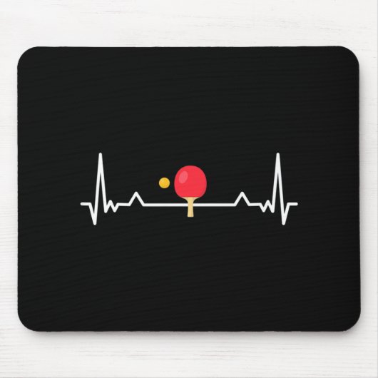 Tischtennis-T-Shirt Mousepad (Vorne)
