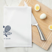 Tischtennis Team hinzufügen Farbe Weiß Geschirrtuch (Viertel Falte)