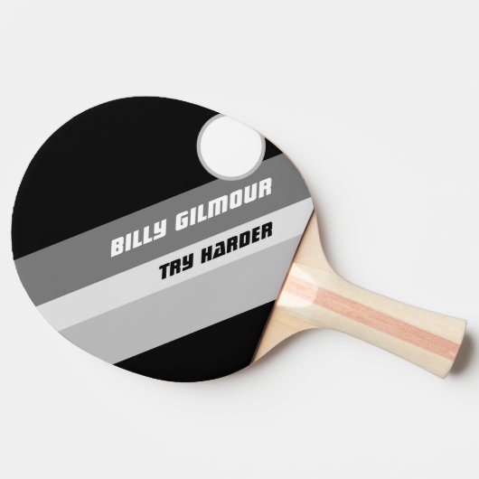Tischtennis TRY HARDER Schläger (Seitenansicht)