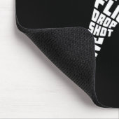 Tischtennis Typografie Ping Pong Mousepad (Ecke)