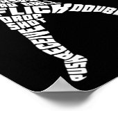 Tischtennis Typografie Ping Pong Poster (Ecke)