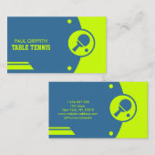 Tischtennis Visitenkarte (Vorne/Hinten)