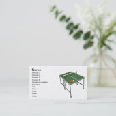 Tischtennis Visitenkarte (Stehend Vorderseite)