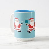 Tischtennis Weihnachtskaffee Tasse (Vorderseite Links)