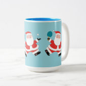 Tischtennis Weihnachtskaffee Tasse (VorderseiteRechts)