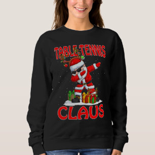 Tischtennis Weihnachtsmann Weihnachten Matching Co Sweatshirt