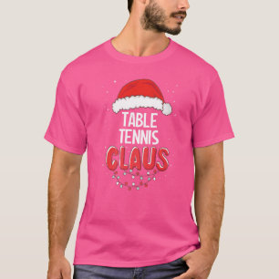 Tischtennis Weihnachtsmann Weihnachten Matching Co T-Shirt