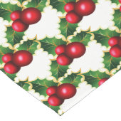 Tischtennis-Weihnachtsrot Holly Großer Tischläufer (Ecke)