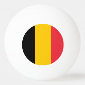 Tischtennisball mit Flagge Belgiens (Vorderseite)