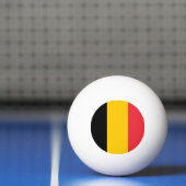 Tischtennisball mit Flagge Belgiens (Netto)