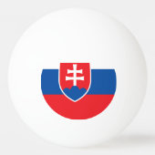 Tischtennisball mit Flagge der Slowakei (Vorderseite)
