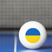 Tischtennisball mit Flagge der Ukraine (Netto)