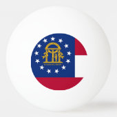 Tischtennisball mit Flagge Georgiens (Vorderseite)