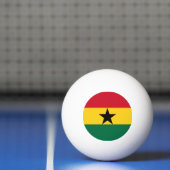 Tischtennisball mit Flagge Ghanas (Netto)