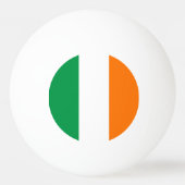 Tischtennisball mit Flagge Irlands (Vorderseite)