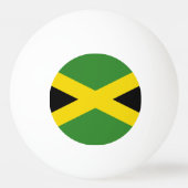 Tischtennisball mit Flagge Jamaikas (Rückseite)