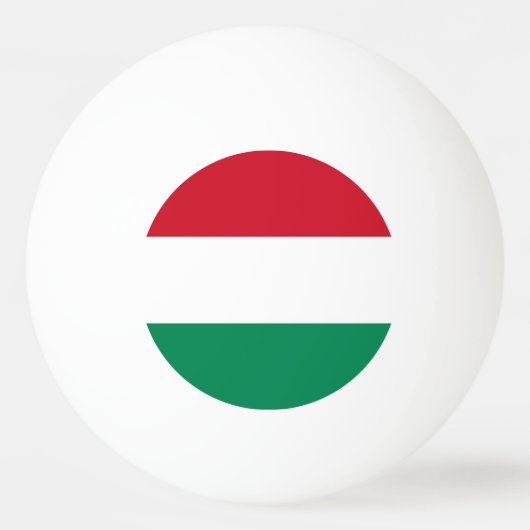 Tischtennisball mit Flagge Ungarns (Rückseite)