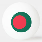 Tischtennisball mit Flagge von Bangladesch (Vorderseite)