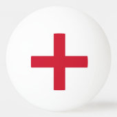 Tischtennisball mit Flagge von England (Vorderseite)