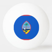 Tischtennisball mit Flagge von Guam (Rückseite)