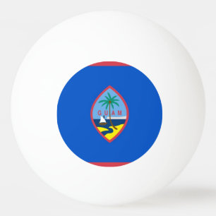 Tischtennisball mit Flagge von Guam