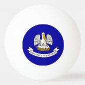 Tischtennisball mit Flagge von Louisiana (Vorderseite)