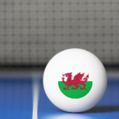 Tischtennisball mit Flagge von Wales (Netto)