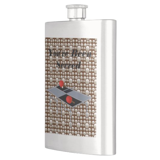 tischtennisbälle, flachmann (Links)