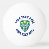 Tischtennisbälle mit Logo für Tennisklub Tischtennisball (Vorderseite)