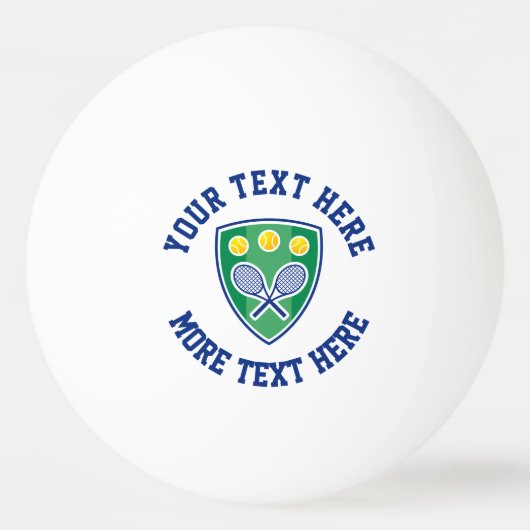 Tischtennisbälle mit Logo für Tennisklub Tischtennisball (Vorderseite)