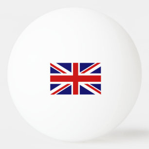 Tischtennisbälle unter britischer Flagge für Tis Tischtennisball