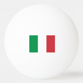 Tischtennisbälle unter italienischer Flagge für Ti Tischtennisball