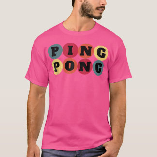 Tischtennisdesign oder Vintages Pingpong T-Shirt