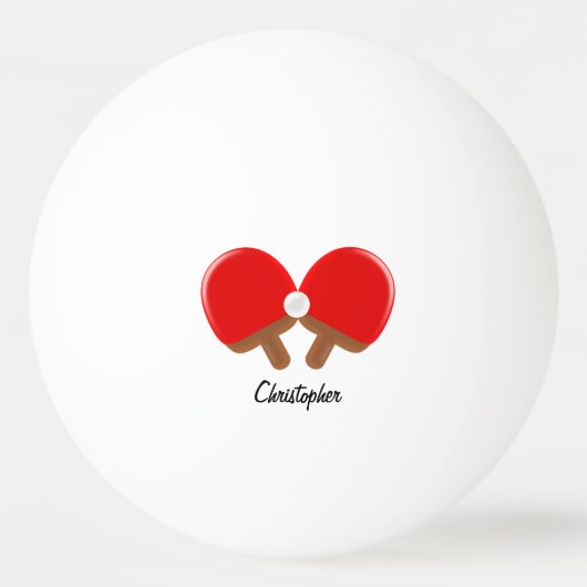 Tischtennisdesign Tischtennisball (Rückseite)
