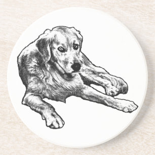 Tischtenniskala: Goldenes Körner Getränkeuntersetzer